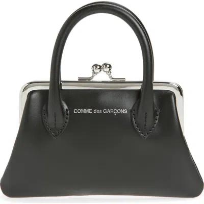 Comme Des Garçons Medium Frame Top Handle Bag In Black