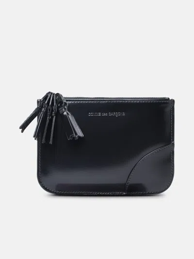 Comme Des Garçons 'medley' Black Leather Card Holder