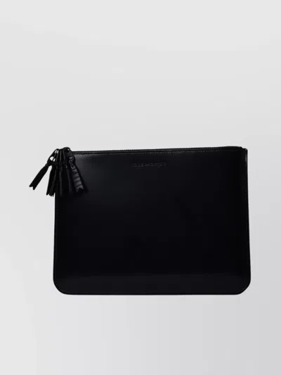 Comme Des Garçons 'medley' Leather Packet Tassel Detail In Black