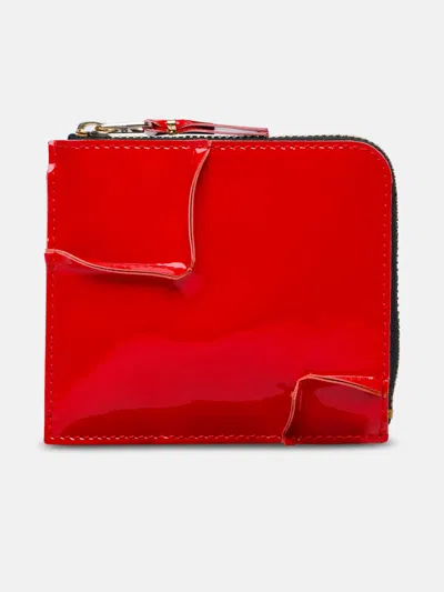 Comme Des Garçons 'medley' Red Leather Wallet