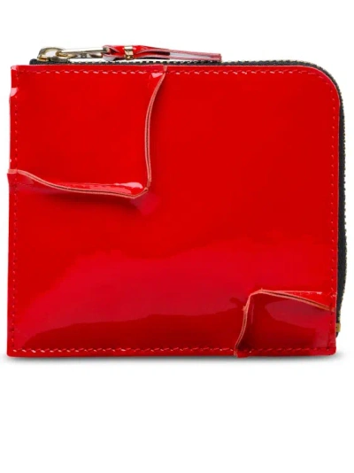 Comme Des Garçons Medley' Red Leather Wallet