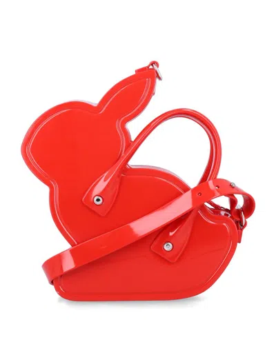 Comme Des Garçons Melissa Bunny Bag In Red