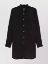 Comme Des Garçons Men's Button-down Collar Longline Shirt With Chest Pocket In Black