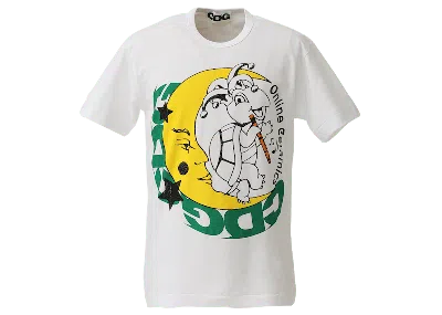 Pre-owned Comme Des Garçons Men's Comme Des Garcons Cdg X Online Ceramics T-shirt 1 In White