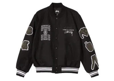 Pre-owned Comme Des Garçons Men's Comme Des Garcons Cdg X Stussy Jacket In Black