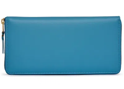Pre-owned Comme Des Garçons Men's Comme Des Garcons Sa0110 Colour Plain Wallet In Blue