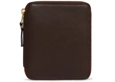Pre-owned Comme Des Garçons Men's Comme Des Garcons Sa2100 Classic Plain Wallet In Brown