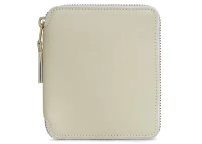 Pre-owned Comme Des Garçons Men's Comme Des Garcons Sa2100 Classic Plain Wallet In Off/white