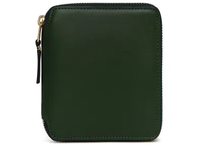 Pre-owned Comme Des Garçons Men's Comme Des Garcons Sa2100 Classic Wallet In Bottle Green