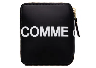 Pre-owned Comme Des Garçons Men's Comme Des Garcons Sa2100hl Huge Logo Wallet In Black