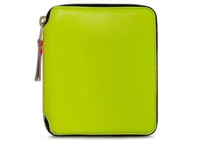 Pre-owned Comme Des Garçons Men's Comme Des Garcons Sa2100sf New Super Fluo Wallet In Yellow
