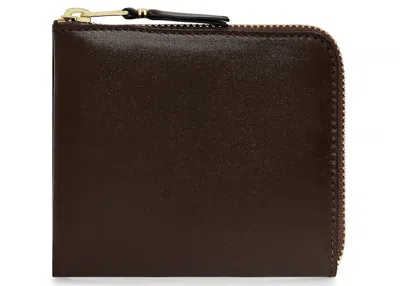 Pre-owned Comme Des Garçons Men's Comme Des Garcons Sa3100 Classic Plain Wallet In Brown