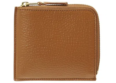 Pre-owned Comme Des Garçons Men's Comme Des Garcons Sa3100mi Colour Inside Wallet /orange In Brown