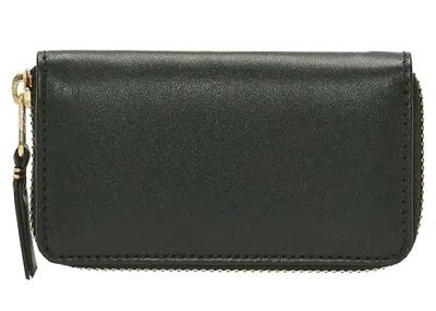 Pre-owned Comme Des Garçons Men's Comme Des Garcons Sa410x Classic Wallet In Bottle Green