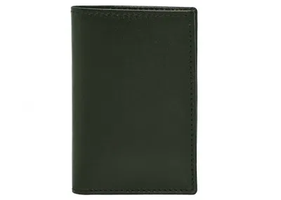 Pre-owned Comme Des Garçons Men's Comme Des Garcons Sa6400 Passport Cover In Bottle Green