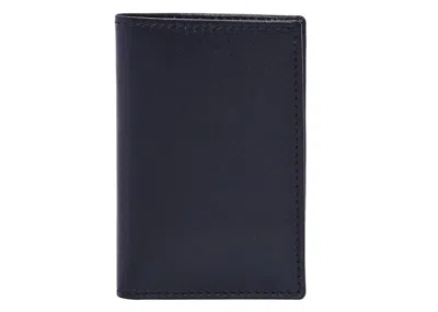 Pre-owned Comme Des Garçons Men's Comme Des Garcons Sa6400 Passport Cover In Navy Blue