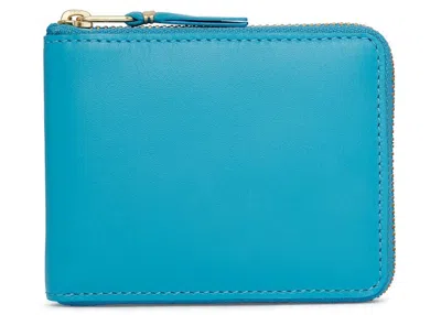 Pre-owned Comme Des Garçons Men's Comme Des Garcons Sa7100 Colour Plain Wallet In Blue