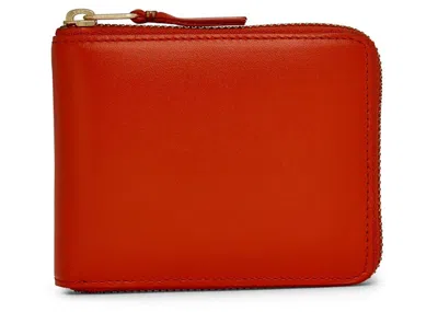 Pre-owned Comme Des Garçons Men's Comme Des Garcons Sa7100 Colour Plain Wallet In Orange