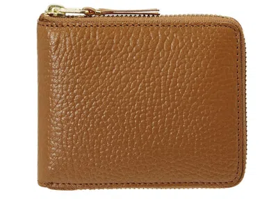 Pre-owned Comme Des Garçons Men's Comme Des Garcons Sa7100mi Colour Inside Wallet /orange In Brown