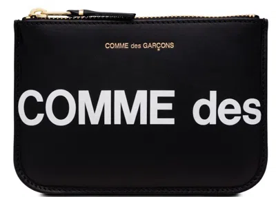 Pre-owned Comme Des Garçons Men's Comme Des Garcons Sa8100hl Huge Logo Wallet In Black