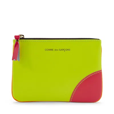Pre-owned Comme Des Garçons Men's Comme Des Garcons Sa8100sf New Super Fluo Wallet In Yellow/orange