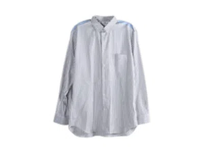 Pre-owned Comme Des Garçons Men's Comme Des Garcons Woven Shirt In New Litchfield Blue
