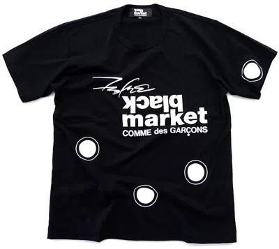 Pre-owned Comme Des Garçons Men's Comme Des Garcons X Futura 2000 Market Tee Shirt In Black