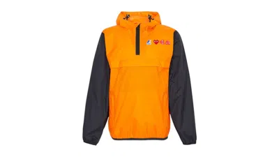 Pre-owned Comme Des Garçons Men's Comme Des Garcons X Kway Hoodie Rain Ii Jacket In Orange