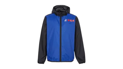 Pre-owned Comme Des Garçons Men's Comme Des Garcons X Kway Hoodie Rain Jacket In Blue