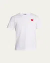 Comme Des Garçons Cdg Play Invader Heart Pixel T-shirt In White