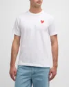 Comme Des Garçons Cdg Play Invader Heart Pixel T-shirt In White