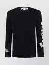 Comme Des Garçons Men's Crew Neck Graphic Print Sweater In Blue