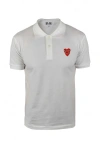 Comme Des Garçons Polo Shirt In White