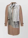 Comme Des Garçons Medium And Long Lapel Coat In Multi
