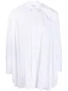 Comme Des Garçons White Side Slit Shirt In White