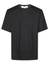 Comme Des Garçons Black Cotton T-shirt In Black