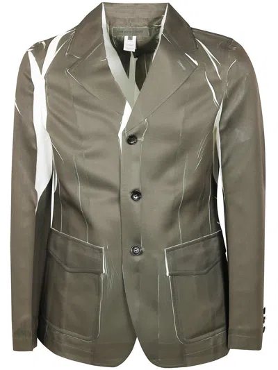Comme Des Garçons Men Woven Jacket Clothing In Green