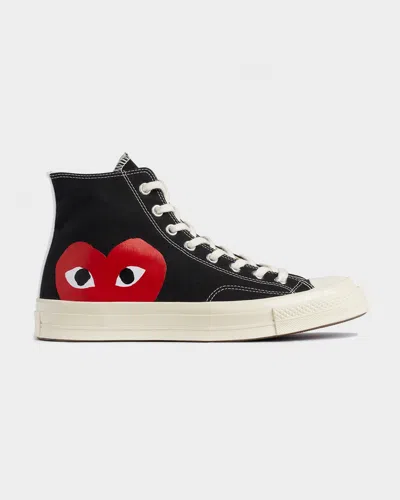Comme Des Garçons Men's X Converse All Star Chuck Taylor '70 High-top Sneakers In Black