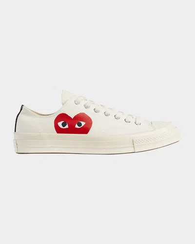 Comme Des Garçons Men's X Converse All Star Chuck Taylor '70 Low-top Sneakers In White