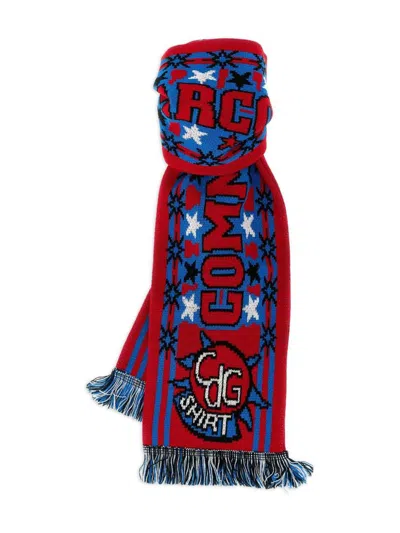 Comme Des Garçons Mens Scarf Accessories In Red