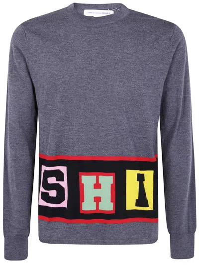 Comme Des Garçons Mens Shirt Knitted Clothing In Gray