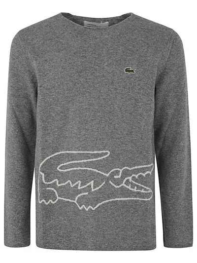 Comme Des Garçons Comme Des Garcons Shirt X Lacoste Sweater In Gray