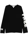 Comme Des Garçons Long-sleeved Sweater In Black