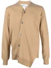 Comme Des Garçons Beige Cardigan X La Coste In Brown