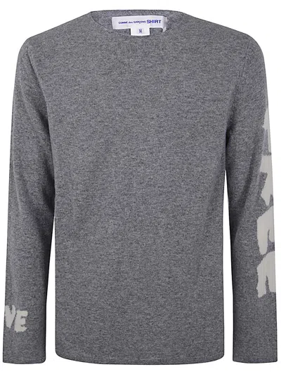 Comme Des Garçons Mens Sweater Knit In Grey