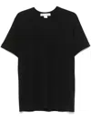 Comme Des Garçons Logo Round Collar Short-sleeved T-shirt In Black