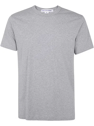 Comme Des Garçons Men's Graphic Print T-shirt With Back Detail In Gray