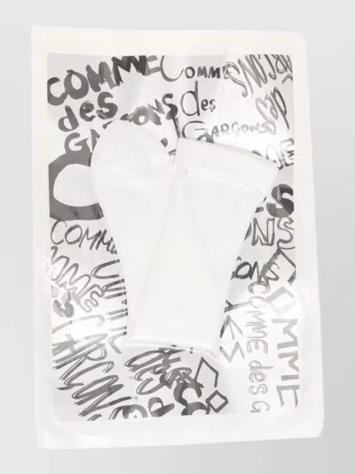 Comme Des Garçons Mesh Ankle Length Lingerie Hosiery Textured Design In White