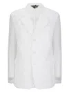 Comme Des Garçons Tulle Blazer Jacket With Micro-flower Overlay