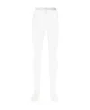 Comme Des Garçons Mesh-panelling Leggings In White